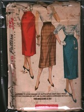 1345 Vintage Simplicity Sewing Pattern Misses Simple to Make One Yard Skirt OOP