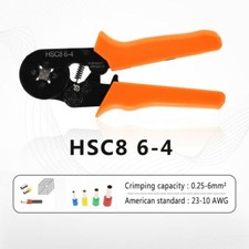 HSC8 6-4 Terminal Crimping Pliers Wire Stripper Crimper Tool 1800 Terminals Kit