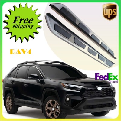Passt für RAV4 2019-2023 2024 2PCS Fixed Running Board Side Step Pedal Nerf Bar