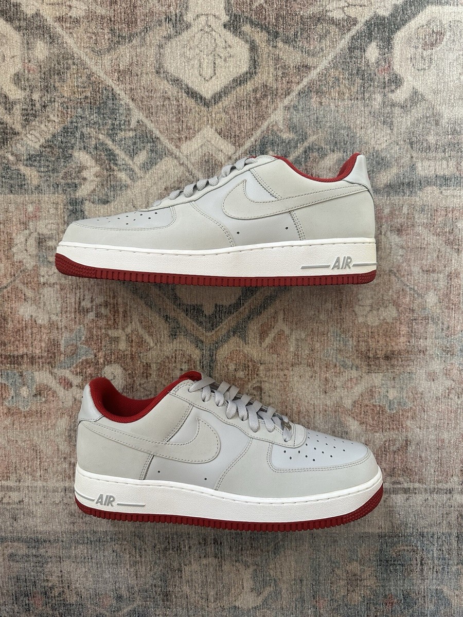 air force 1 white grey red