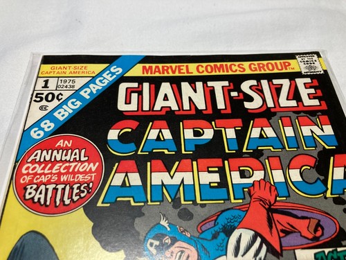 Giant Size Captain America 1 VF 8.0 Bronze Age Stan Lee Jack Kirby 1975 - Picture 2 of 15