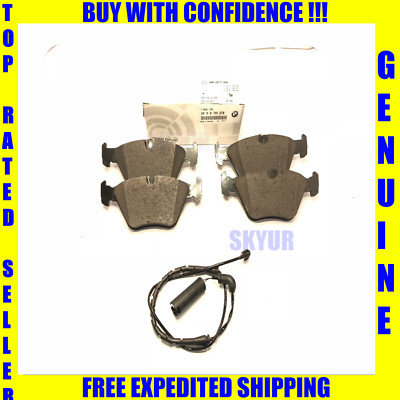 BMW E39 Front Brake Pad Set+Sensor 525i 528i Genuine