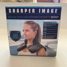 Sharper Image Hot and Cold Herbal Aromatherapy Neck & Shoulder Plush Wrap NIB