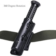 1x Baton Holder w/ 360 Degree Rotating MOLLE Clip 17"-21"-26" Telescopic Holster