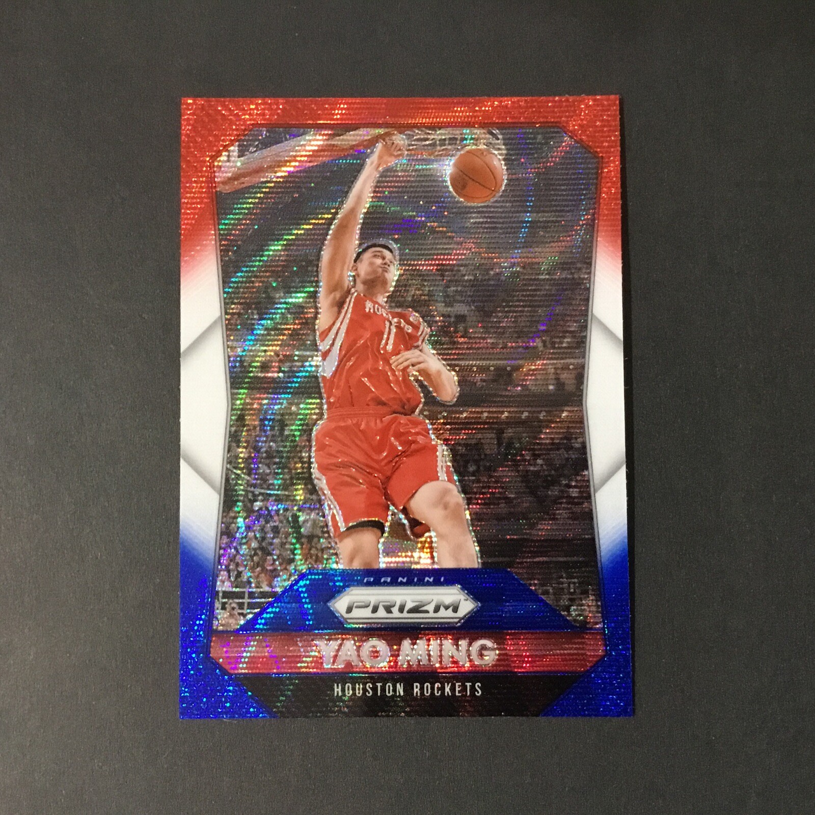 2015-16 Panini Prizm Red White Blue Prizm #262 Yao Ming HOF Houston Rockets