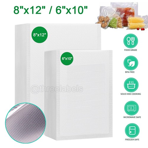 300-Pack 6x10 Inch Vacuum Sealer Bags – Pint Size – Embossed – For FoodSaver