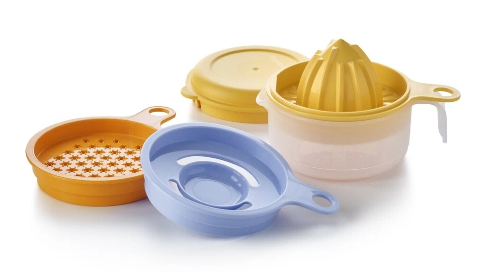 TUPPERWARE cottura perle da cucina spremiagrumi sezionatore di uova aiuto da cucina aiuto da forno