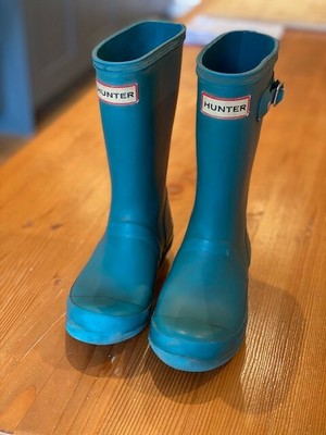 hunter boots turquoise