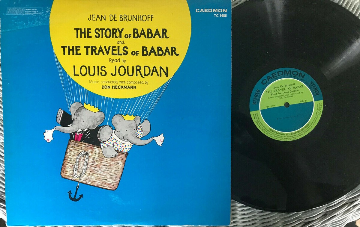 超レア！The Story of Babar & Babar's Travels THE STORY OF BABAR & THE TRAVELS OF BABAR LP READ BY LOUIS JOURDAN