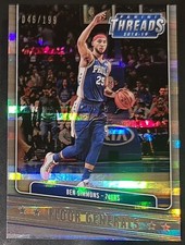 Ben Simmons 2018-19 Threads FLOOR GENERALS PREMIUM PARALLEL Insert Card #'d/199