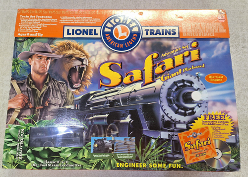 Lionel Safari Adventure O Gauge Steam Train Set 7-21904 New & Sealed