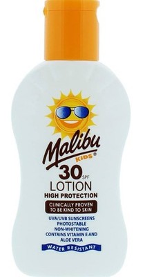 Malibu Kids LSF 30 Lotion hoher Schutz Sonnencreme wasserfest 100ml