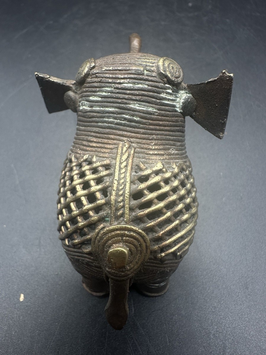 Figurine éléphant Dhokra En Laiton – Fait Main – Déco Intérieure Antique