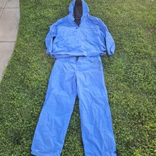 Nike Nylon Drawstring Tracksuit Powder Blue Mens XL Vintage Y2K Windbreaker Set