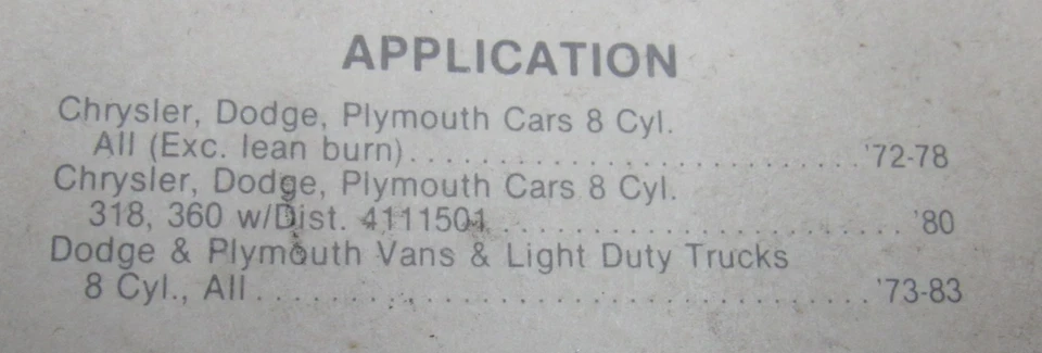 Chrysler Electronic Ignition Tune Up 1972-1983 Wells Ampco NEW Vintage NOS ETK2 - Image 4 of 4