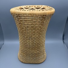 Japanese-style rattan bed pillow Yotsu Ami weaving for breathability 12x7x5”