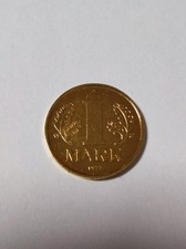 DDR 1 Mark vergoldet 1977
