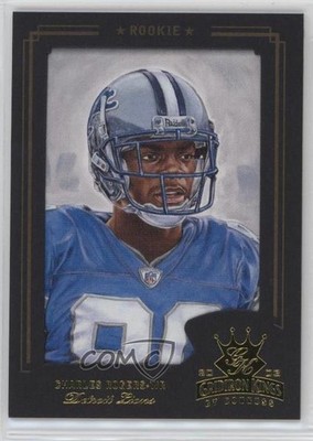 2003 Donruss Gridiron Kings Gold Framed 38/75 Charles Rogers #119 Rookie RC 0x1m