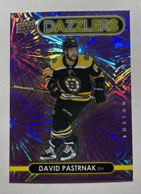 21-22 Upper Deck Extended Series Dazzlers Purple David Pastrnak #DZ-5   
