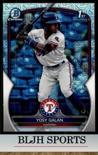 2023 Bowman Chrome #BCP-221 Yosy Galan Texas Rangers RC Mega Box Mojo (A)(1A2)