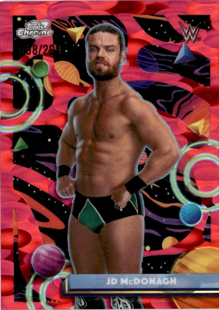 2026 Topps Chrome Cosmic WWE #57 JD McDonagh Magenta Cosmos Refractor #/299