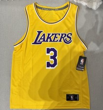 Fanatics NBA Los Angeles Lakers Anthony Davis #3 Jersey Yellow Size M
