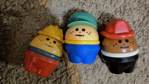 Vintage Fisher Price Chunky Little People Lot of 3