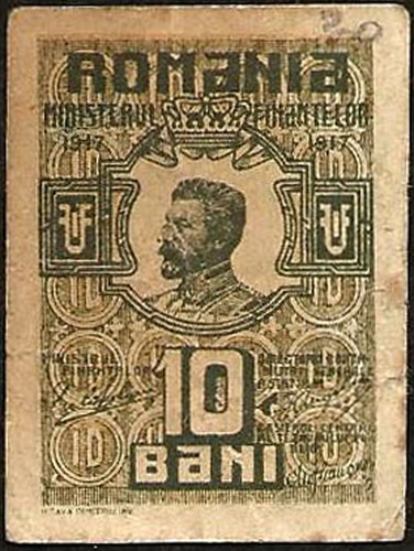 Roumanie - Ferdinand Ier - billet de 10 bani 1917 ! P#69