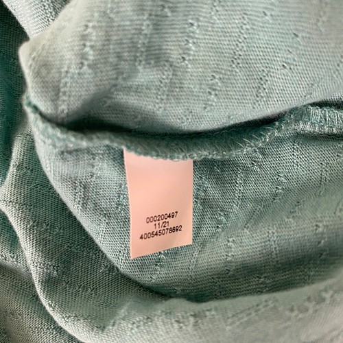 Croft & Barrow Blouse Top Women's XL Aqua Blue Short Sleeve Knit Cotton Blend - Picture 4 of 10