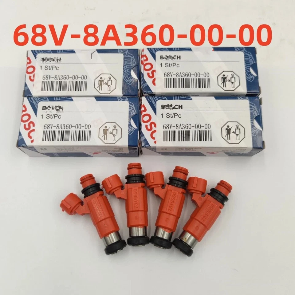 4X Genuine for Yamaha OEM Fuel Injectors F115 HP Outboard CDH210 68V-8A360-00-00 - Image 3 of 4