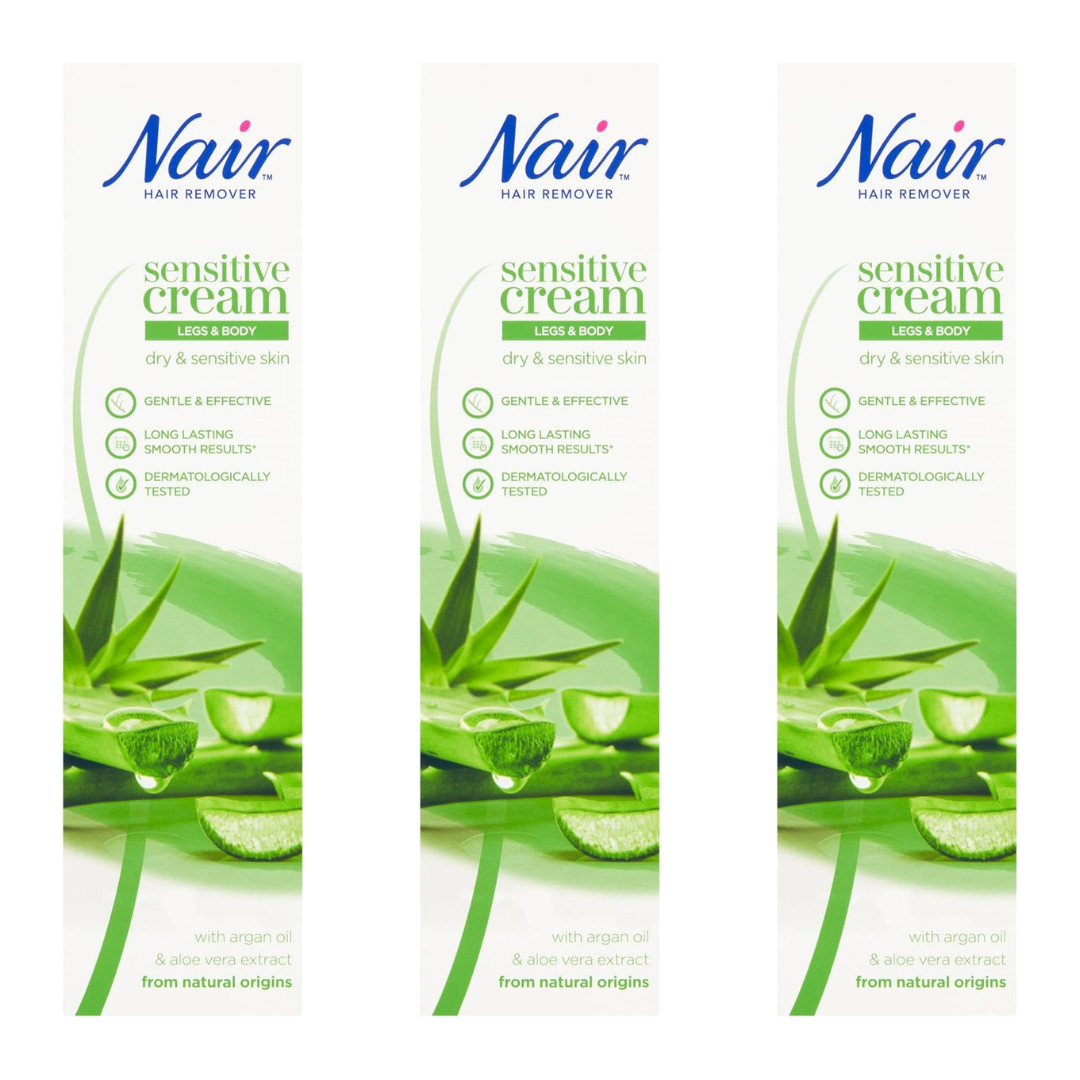 Nair Hair Removing Cream Sensitive Aloe Vera 100Ml - Image 8
