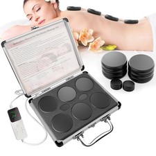 12Pcs Hot Stones Massage Set with Temperature Adjustment  Hot Rocks Massag