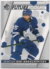 2022-23 SP Authentic Future Watch Semyon Der-Arguchintsev #195 Leafs SN# /999