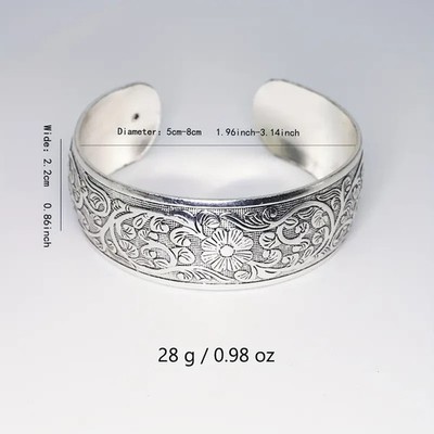 Western Equestrian Antique Silver CUFF BRACELET