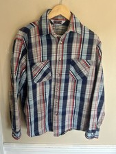 Big Mac Made In USA Flannel Multicolor Large Vintage 