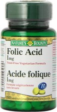 Folic Acid 1 mg 150 Tablets Packaging May Vary 