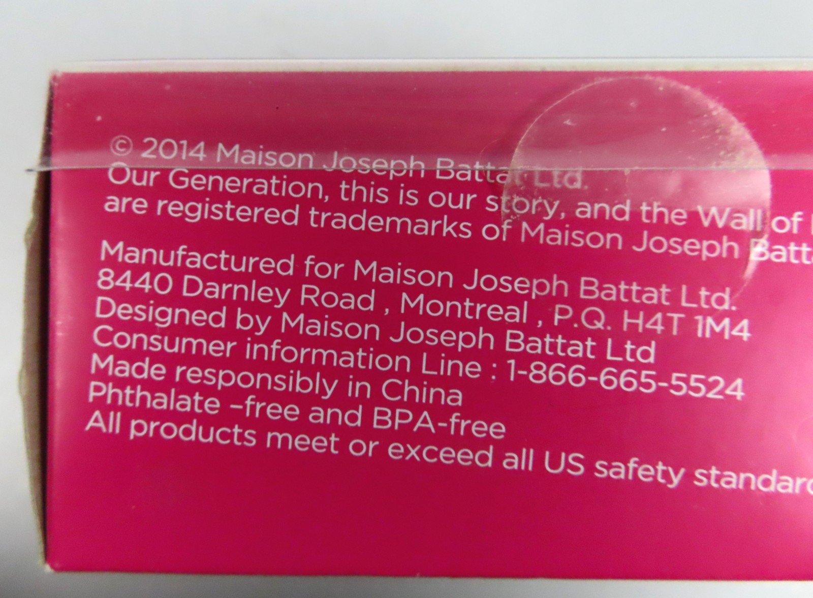 Our Generation Retro Believe in Pink Beauty Set For 18" Dolls New