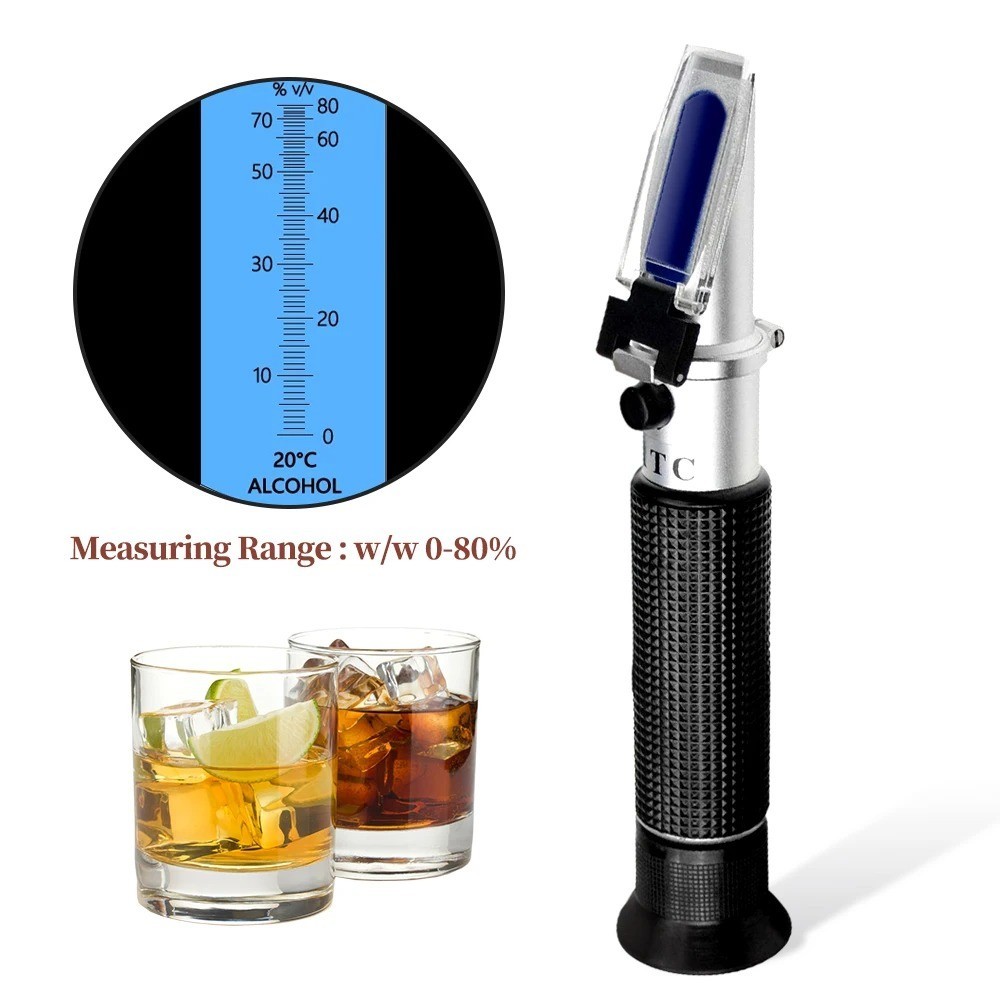 Hydrometer Spirit Tester Alcohol Meter Brewing Wine Beer Gravity Measuring Tool