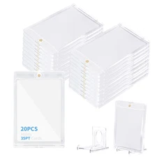 20+5 Magnetic Trading Card Holder Pack Display Stand, One Touch Card Holder B...