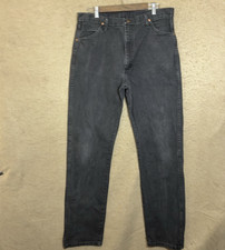 Wrangler Cowboy Cut Jeans Mens 36x35 Black Cowboy Western 13MWZ - SIZE NOTE