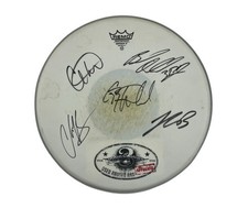 3 Doors Down Rare Band Signed Autographed 14” Drumhead Brad Arnold COA Certified