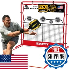 6x6FT Pickleball Rebounder Practice Net Portable Solo Training Indoor Outdoor