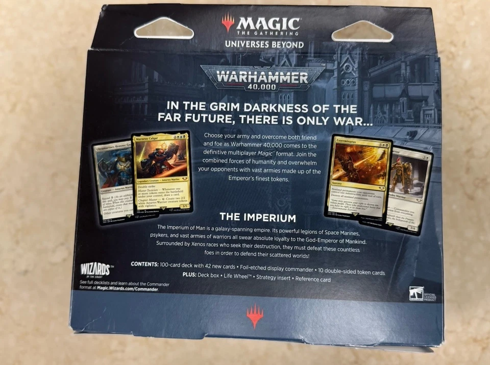 MTG:Universes Beyond Warhammer 40k Forces Of The Imperium Commander Deck Sealed - Image 2 of 2