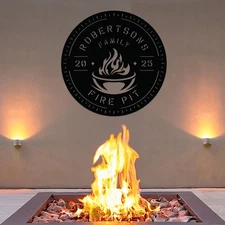 Personalized Fire Pit Sign