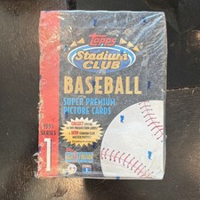 Topps 1993 Stadium Club Baseball Series 1 MLB 1 Box Base Set Vintage