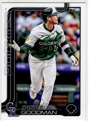 2025 Topps Series Two Baseball Hunter Goodman No. 467 Colorado Rockies