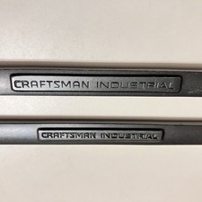 2 Piece Set Craftsman Industrial Black Oxide Wrench 11mm 12mm Forged In Usa