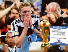 Andre Schurrle Germany 2014 World Cup Signed 8x10 Photo Beckett COA Auto