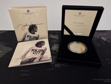 2025 Royal Mint John Lennon £2 1oz .999 Silver Proof Coin Colourised Box COA