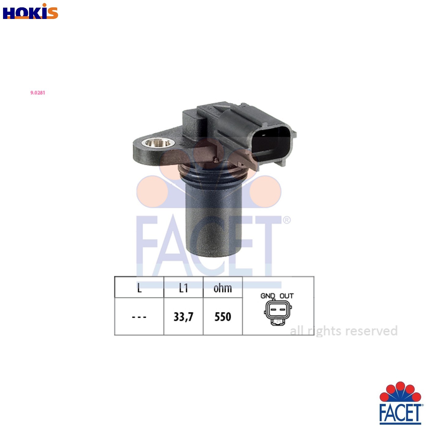 SENSOR CAMSHAFT POSITION 9.0281 FOR MAZDA MPV/Mk/II TRIBUTE/SUV 3 5 6/Station
